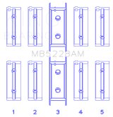 King Engine Bearings Mitsubishi 4G52 (Size +0.50mm) Main Bearing Set thumbnail 4