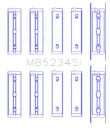 King Engine Bearings Subaru Ej20/Ej22/Ej25 (Incl. Turbo) (Size +0.25mm) Main Bearing Set thumbnail 3