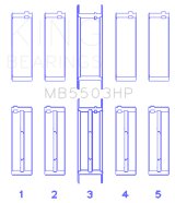 King Engine Bearings Ford V8 351Ci 5.8L 16V - Cleveland (Size STDX) Main Bearing Set thumbnail 3