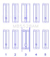 King Engine Bearings Mazda 626 F8/(Size +0.75mm) Main Bearing Set thumbnail 4