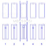 King Engine Bearings General Motors L40/Ld2/Lf0 2.3L (Size +0.75mm) Main Bearing Set thumbnail 3