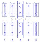 King Engine Bearings Mitsubishi 4G52 (Size +0.25mm) Main Bearing Set thumbnail 3