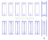 King Engine Bearings B.M.W/Opel M 51/M 57/D 25/Y 25 Td (Size +0.50mm) Main Bearing Set thumbnail 6