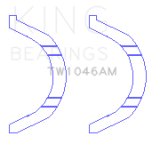 King Engine Bearings BMW N14B16C (Size +0.25mm) Thrust Washer Set thumbnail 2