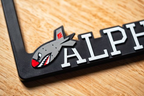 AMS Performance AMS / Alpha Army License Plate Frame thumbnail 2
