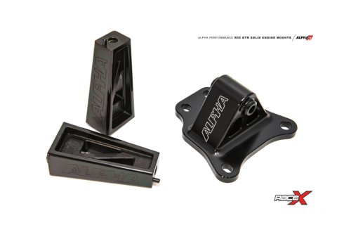 AMS Performance 2009+ Nissan GT-R R35 Alpha Race X Solid Motor Mounts thumbnail 1
