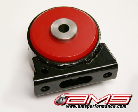 AMS Performance 08-15 Mitsubishi EVO X / Ralliart Front Lower Motor Mount Insert - Red/Race thumbnail 1