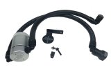 J&L 11-17 Ford F-150 5.0L / 11-14 Ford F-150 6.2L Driver Side Oil Separator 3.0 - Clear Anodized thumbnail 1