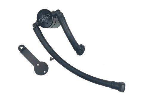 J&L 05-10 Ford Mustang V6 Passenger Side Oil Separator 3.0 - Black Anodized thumbnail 3