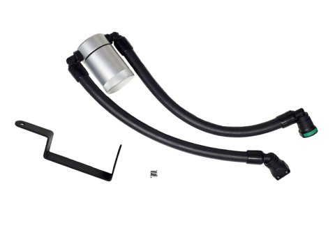 J&L 13-19 Ford Explorer Sport EcoBoost V6 Passenger Side Oil Separator 3.0 - Clear Anodized thumbnail 1