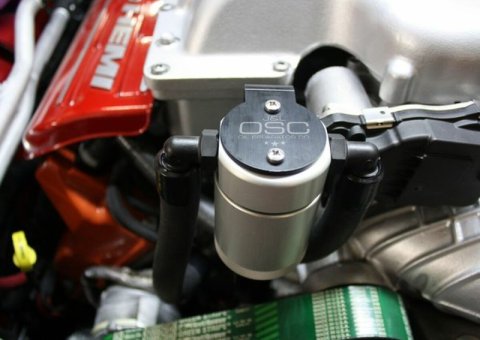 J&L 15-25 Dodge Hellcat/Demon 6.2L Hemi Passenger Side Oil Separator 3.0 - Clear Anodized thumbnail 1