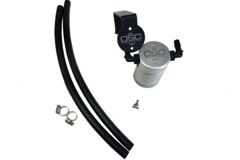 J&L 16-17 Chevrolet SS 6.2L Passenger Side Oil Separator 3.0 - Clear Anodized thumbnail 3
