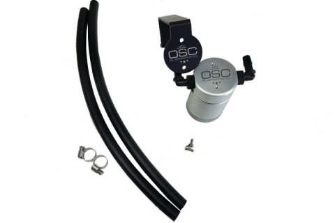 J&L 16-17 Chevrolet SS 6.2L Passenger Side Oil Separator 3.0 - Clear Anodized thumbnail 4