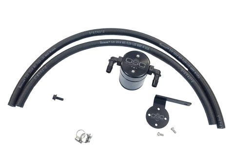 J&L 95-04 Toyota Tacoma/4Runner 3.4L Driver Side Oil Separator 3.0 - Black Anodized thumbnail 1
