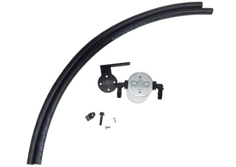 J&L 13-18 Ford Escape 2.0 EcoBoost 2.0 Oil Separator 3.0 Passenger Side - Clear Anodized thumbnail 1