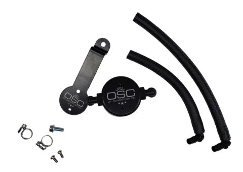 J&L 16-23 Toyota Tacoma 3.5L Driver Side Oil Separator 3.0 - Black Anodized thumbnail 1