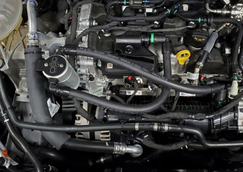 J&L 2021-2024 Ford Bronco 1.5L EcoBoost Passenger Side Oil Separator 3.0 - Clear Anodized thumbnail 6