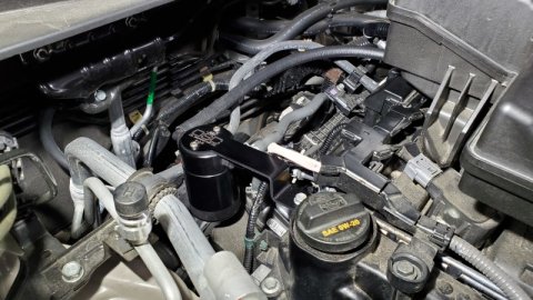 J&L 17-24 Honda CRV 1.5L Turbo Passenger Side Oil Separator 3.0 - Black Anodized thumbnail 2