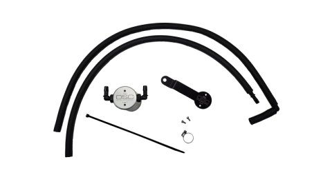J&L 20-25 Hyundai Palisade / Kia Telluride 3.8L Oil Separator 3.0 Passenger Side - Clear Anodize