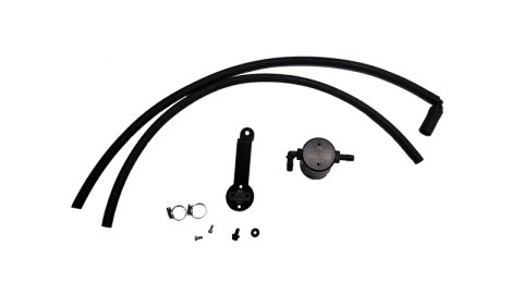 J&L 18-24 Toyota Camry 3.5L V6 Oil Separator 3.0 Passenger Side - Black Anodized thumbnail 1