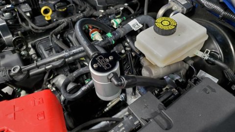 J&L 21-21.5 Ford Bronco 2.3L Ecoboost Passenger Side 3.0 Oil Separator - Clear Anodized thumbnail 2