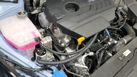 J&L 22-25 Hyundai Elantra N 2.0L Oil Separator 3.0 Passenger Side - Clear Anodized thumbnail 2
