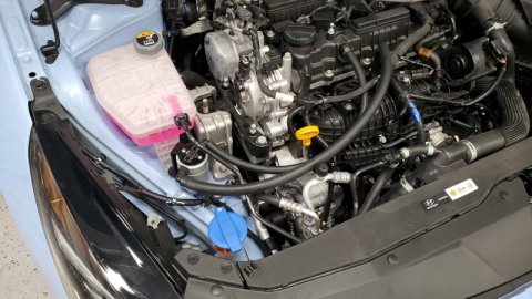 J&L 22-25 Hyundai Elantra N 2.0L Oil Separator 3.0 Passenger Side - Clear Anodized thumbnail 3