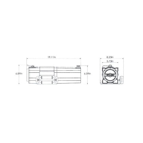 Superwinch 5500 LBS 12V DC 7/32in x 60ft Steel Rope S5500 Winch thumbnail 4