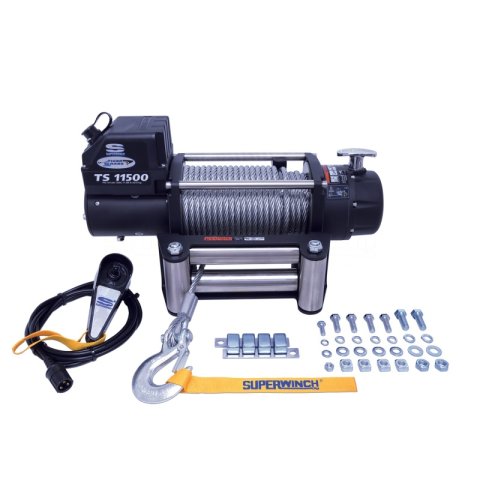 Superwinch 11500 LBS 12V DC 3/8in x 84ft Steel Rope Tiger Shark 11500 Winch thumbnail 3