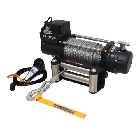 Superwinch 11500 LBS 12V DC 3/8in x 84ft Steel Rope Tiger Shark 11500 Winch thumbnail 5