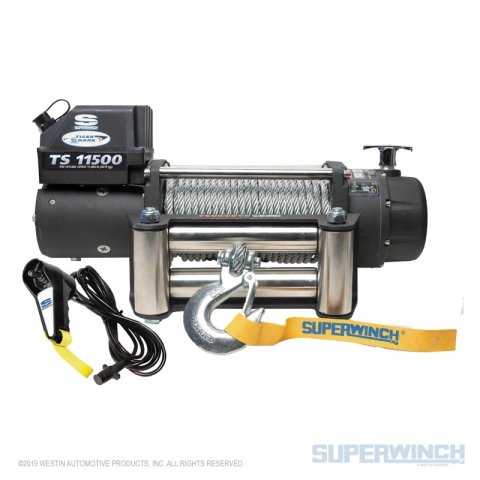 Superwinch 11500 LBS 12V DC 3/8in x 84ft Steel Rope Tiger Shark 11500 Winch thumbnail 6