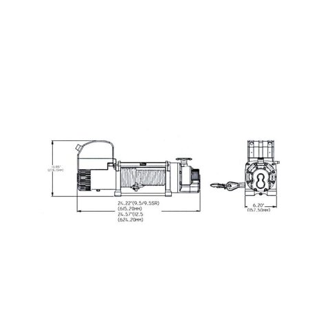 Superwinch 11500 LBS 12V DC 3/8in x 84ft Steel Rope Tiger Shark 11500 Winch thumbnail 7