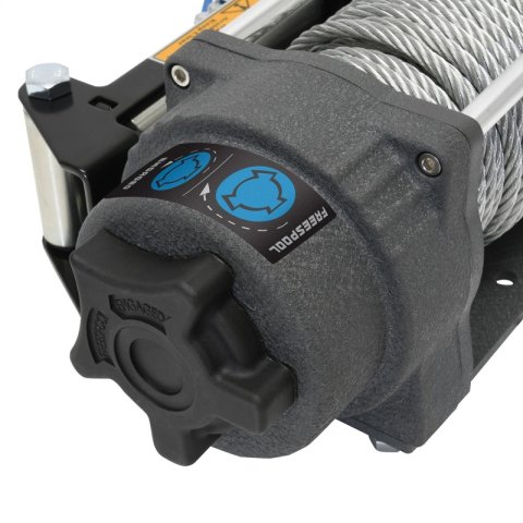 Superwinch 4500 LBS 12V DC 15/64in x 50ft Steel Rope Terra 4500 Winch - Gray Wrinkle thumbnail 3