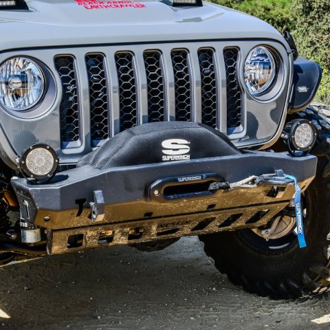 Superwinch Winch Cover for Sx 10000/12000/Talon 9.5 Integrated Winches - Blk Neoprene thumbnail 3