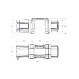 Superwinch 4500 LBS 12V DC 15/64in x 40ft Steel Rope Roller Fairlead SP 45 Winch thumbnail 9