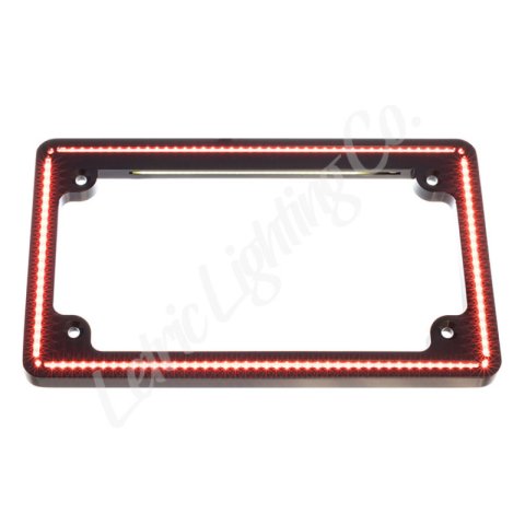 Letric Lighting 11-17 HD Softail FXS/B/ 12-17 FLS/S Perfect Plate Light License Plate Frame Black thumbnail 2