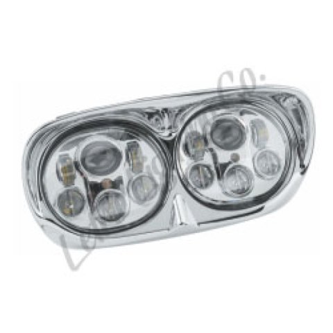 Letric Lighting LED Headlight Dual 5.75in Chrome thumbnail 1