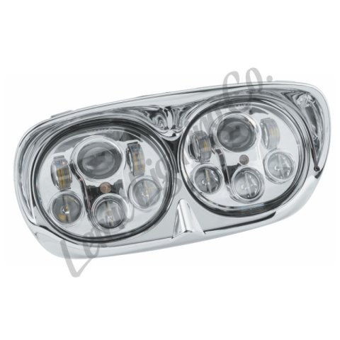 Letric Lighting LED Headlight Dual 5.75in Chrome thumbnail 2