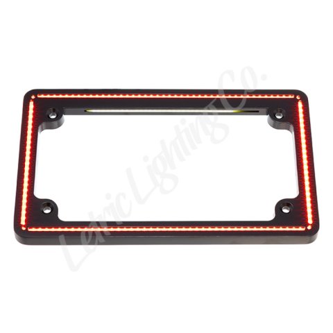 Letric Lighting 14+ Indian Scout Perfect Plate License Plate Frame Matte Black thumbnail 1