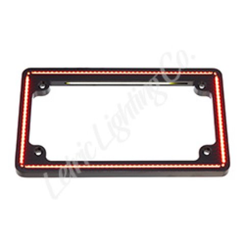 Letric Lighting 14+ Indian Scout Perfect Plate License Plate Frame Matte Black thumbnail 2