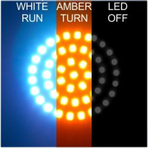 Letric Lighting CVO Deluxe Switchbacks White/Amber thumbnail 2