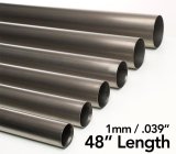Ticon Industries .5in Diameter x 48in Length 1mm/.039in Wall Thickness Titanium Tube thumbnail 1