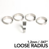 Ticon Industries 1.25in 45 Degree 2.2D/2.75in CLR LR 1.2mm/.047in Wall Titanium Pie Cuts - 5pk thumbnail 1