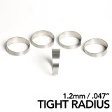 Ticon Industries 1.25in 45 Degree 1.7D/2.13in CLT TR 1.2mm/.047in Wall Titanium Pie Cuts - 5pk thumbnail 1