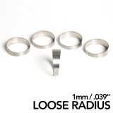 Ticon Industries 1.50in 45 Degree 2.2D/3.3in CLR Loose Radius 1mm Wall Titanium Pie Cuts - 5pk thumbnail 1