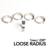Ticon Industries 2.5in Dia 1.26D Tight Rad 45Deg Bend 1mm/.039in Pre Welded Titanium Pie Cut - 5pk thumbnail 1