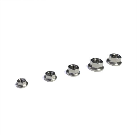 Ticon Industries Titanium Nut Flanged M8x1.25TP 14mm 6pt Head thumbnail 2
