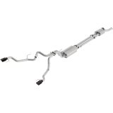 Ford Racing 2017 F150 Raptor 3.5L Sport Cat-Back Exhaust System Dual Rear Exit w/ Black Tips thumbnail 2