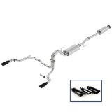 Ford Racing 15-18 F-150 5.0L Cat-Back Touring Exhaust System - Rear Exit Black Chrome Tips thumbnail 1