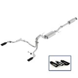 Ford Racing 15-18 F-150 5.0L Cat-Back Touring Exhaust System - Rear Exit Black Chrome Tips thumbnail 2